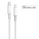 thumbnail image 2 of Cargador de pared + cable iBox lightning a tipo-C 20W, MFI, TPE, 1m, blanco, 2 of 3