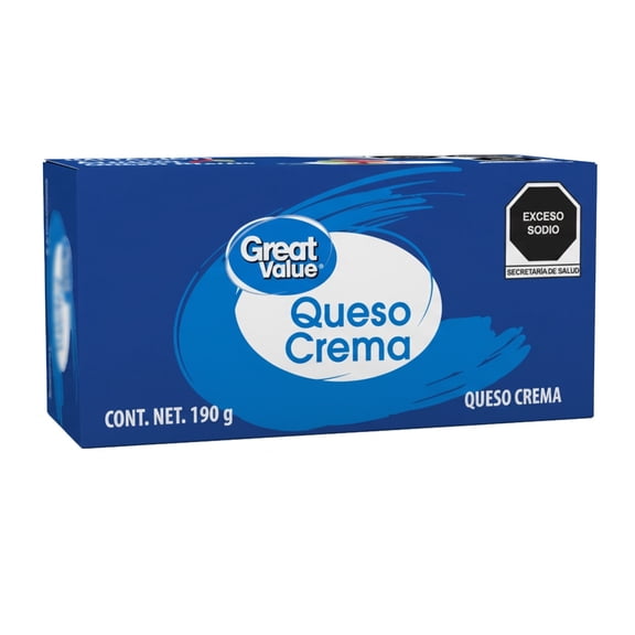 Queso crema Great Value 190 g