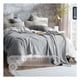 thumbnail image 5 of Manta Muselina Matrimonial 100% Algodón Esquimal Ideal para Cama, Sofá y Decoración (Gris), 5 of 7