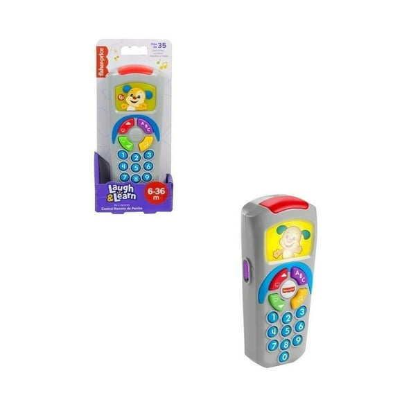 Sistema de Aprendizaje Electrónico para bebés Fisher-Price Ríe y Aprende Control Remoto de Perrito