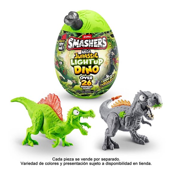 Figura Dinosaurio Zuru Smashers Mega Jurassic Light Up Dino Articulo Sorpresa 1 Pieza