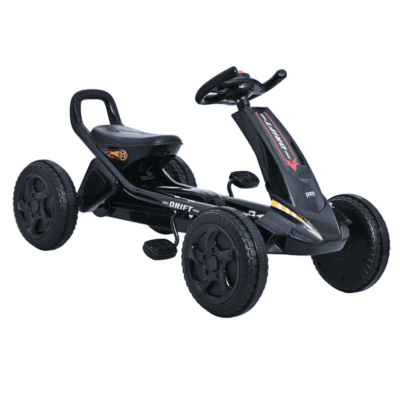 Go Kart De Niños Dodo Kids Rayo Pedales Con Mejor Tracción Negro