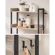 thumbnail image 5 of Estante de Baño, Soporte de Lavadora, Montaje Fácil, Estilo Industrial, Marfil Claro y Negro, 5 of 9