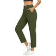thumbnail image 3 of TaTaai Stretchy Golf Women Cropped Pants Lightweight Breathable Machine Washable No Fading Casual Travel Sports Slim Fit Ankle Length Trousers Gift, 3 of 9
