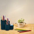 thumbnail image 4 of Small Multifunctional Organizer Desk Caddy Home Office Accessory Tray School Art Supply Holders Pen Pencil Brush Compartment Bathroom Countertop Storage, 4 of 9