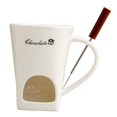 thumbnail image 2 of Taza para fondue de chocolate, taza para derretir chocolate, taza para derretir queso, cerámica práctica para Blanco, 2 of 9