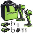 thumbnail image 1 of Kit Combo de Taladro Greenworks 24V Brushless de Alto Torque, 1 of 9