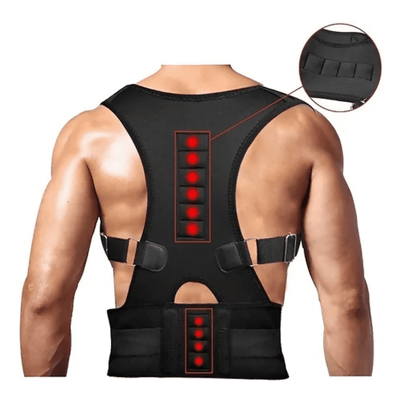 Faja Corrector de Postura Ajustable con Imanes Unisex Super Confort Neopreno