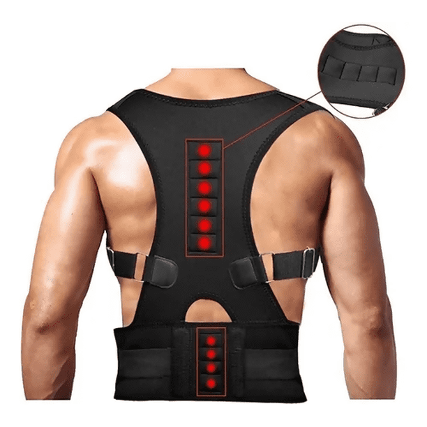 Faja Corrector de Postura Ajustable con Imanes Unisex Super Confort Neopreno