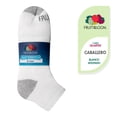 thumbnail image 1 of Calcetas Fruit Of The Loom para Hombre, Quarter Afelpado y Anatómico 5 Pares Blanco Unitalla, 1 of 4