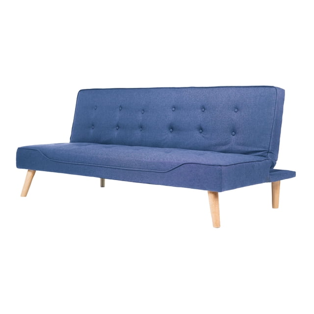 Sofá Cama Taipei Loomber Color Azul Marino Respaldo Reclinable 3 Posiciones