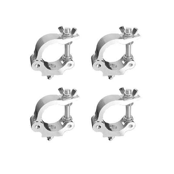 4 Gancho Abrazadera Reforzada de Aluminio Para Luz Escenario Tubo 1 a 1.5