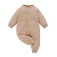 thumbnail image 1 of Ropa Para Niñas Pequeñas, Conjunto De Mono Para Niños Pequeños, Otoño Invierno, Forro Polar De Manga Larga Para Mantener El Calor, Mono Caqui Odeerbi  LM103-1834, 1 of 8