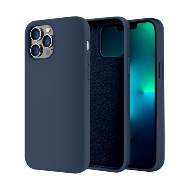 Funda de Protección para iPhone 13 Pro - Sovico - Silicón con Forro de Microfibra