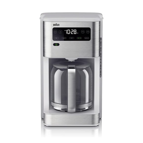 Cafetera Braun KF5650WH PureFlavor Drip 14 tazas Blanca
