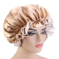thumbnail image 4 of Capucha de sueño de capucha para mujeres con cabello , elástico suave sombrero de noche gorra para cabello Natural - Sunnimix Gorra de Sueño de las Mujeres Satin Satin Sleep, 4 of 8