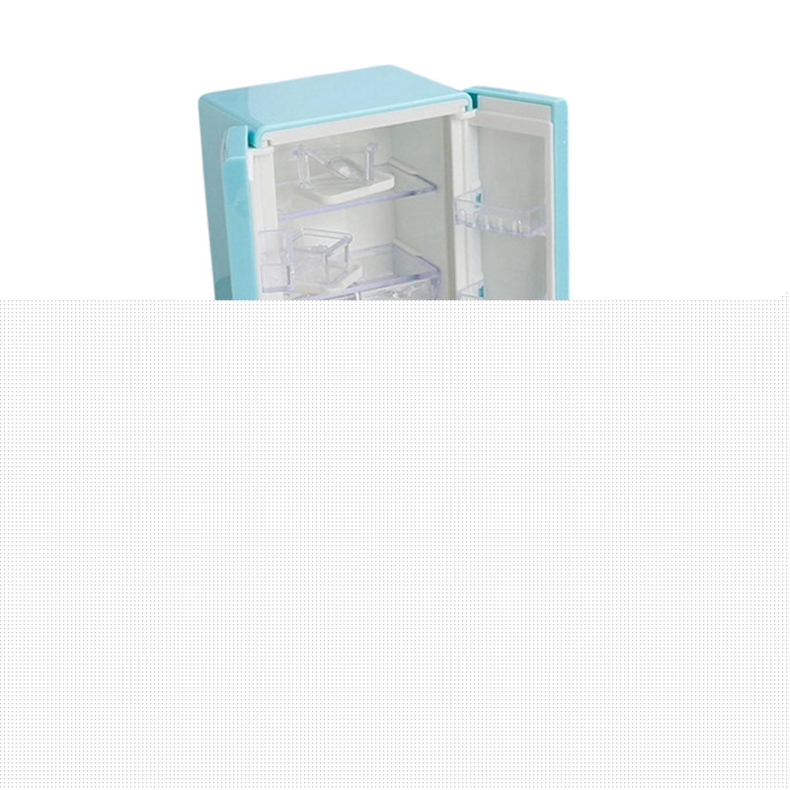 thumbnail image 2 of Mini refrigerador, electrodoméstico de juguete, muebles de casa de muñecas en miniatura, refrigerador, accesorio de cocina azul, 2 of 9