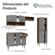thumbnail image 4 of Cocina Integral Completa Modular Madesa Emilly Fit 229cm, 4 of 10