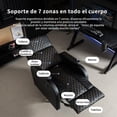 thumbnail image 3 of Sillon Masajeador, Sillon Reclinable Adultos 8 Modos de Masaje con Soporte Lumbar, Reposapiés Retráctil, Reposabrazos y Reposacabezas Ajustables, Ruedas 360°, para Sala y Dormitorio (Negro), 3 of 9