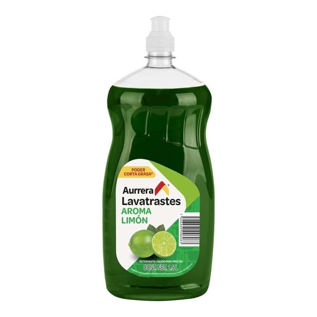 Lavatrastes Líquido Aurrera Limón 1.5L