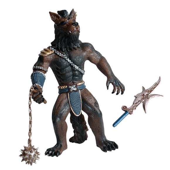 Juguetes de modelos de animales: Hombre lobo/Soldado gorila luchador, juguetes para niños. Hombre-lobo