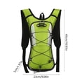 thumbnail image 3 of Mochila de Hidratación para Senderismo, Running y Ciclismo: Depósito de Agua de 2 Litros, Correas Ajustables, Detalles Reflectantes, Bolsillo de Malla y Diseño Ligero de Poliéster para Deportes Al Ai, 3 of 7