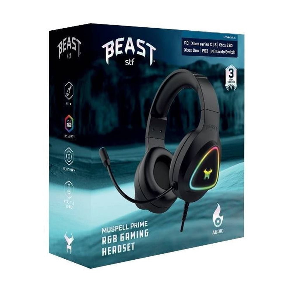 Headset Gamer STF Muspell Prime Negro