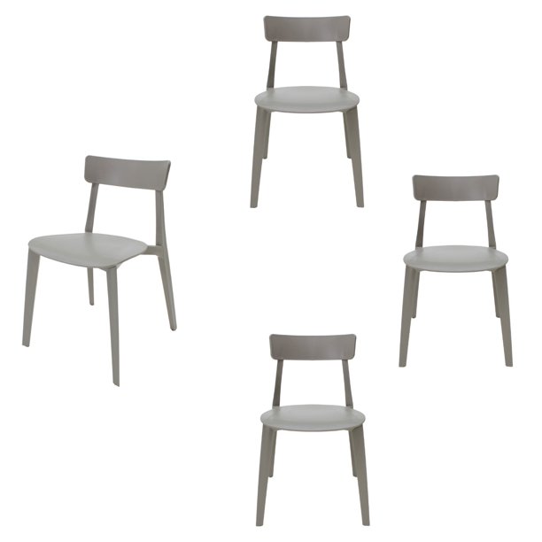 SET DE 4 SILLAS DE EXTERIOR BRIANZA COLOR CAPUCCINO