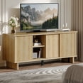 thumbnail image 3 of Mueble TV Patas Madera Puerta Corredera Sala Color Madera 2 Anaqueles Pinmoco 4B-LOG, 3 of 9