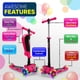 thumbnail image 2 of Scooter Patineta Hurtle con 3 Ruedas Luces LED Ajustable Asiento Plegable con Freno Infantil Rosa, 2 of 2
