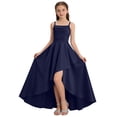 thumbnail image 1 of Vestido de Manga Larga Una Línea para las Mujeres Elástico Twirly Patinador Escuela Vestido de Recital Cuello Redondo Sólido Vestido para Niña de 4-14 Años, 1 of 6