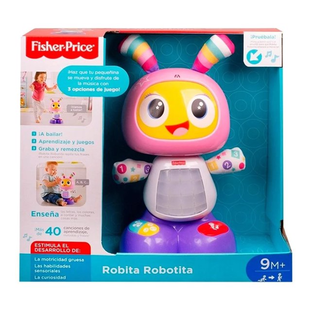 Robot de Juguetepara niños Fisher-Price Bel Bot 360 Rosa