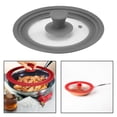 thumbnail image 4 of Tapa universal para ollas, sartenes y sartenes de vidrio templado resistente al calor. 16 a 18 a 20CM, 4 of 9