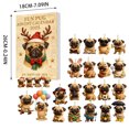 thumbnail image 3 of Calendario de Adviento Pug 2026 | Colgante decorativo navideño 2D | Adorno de cuenta regresiva para las fiestas | Decoración festiva para el hogar | Materiales duraderos | Regalo perfecto para, 3 of 6
