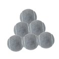 thumbnail image 2 of 6 pelotas de tenis de 64 mm de diámetro para perros de entrenamiento y ejercicio. Gris, 2 of 9