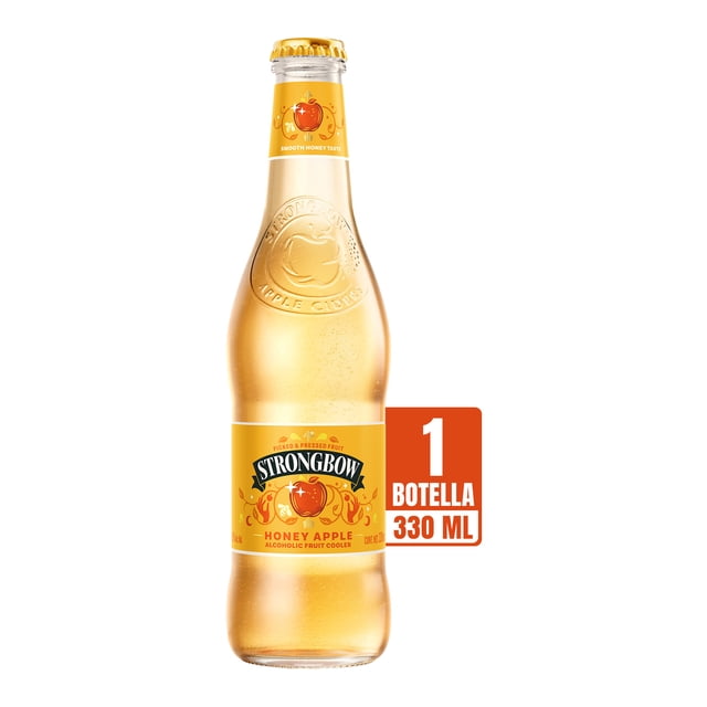 Bebida alcohólica Strongbow de manzana sabor a miel 330 ml