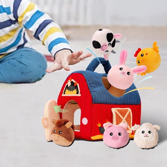 Juguetes de animales de granja juguetes para bebés para niños, Navidad, juguetes para el desarrollo de juguetes educativos de aprendizaje animales de