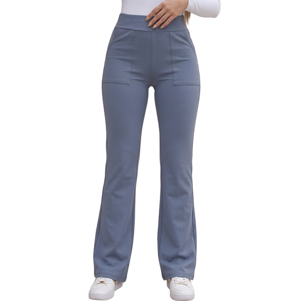 Pantalón de Mujer Tiro Alto, Corte Recto, Elegante y Cómodo para Uso Diario