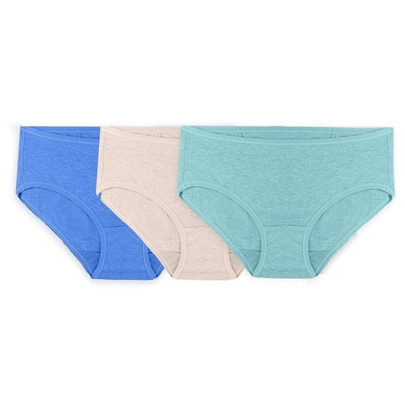 Hipster Fruit of the Loom para dama, Colección 360⁰ Stretch Comfort Cotton, Multicolor Talla 6, 3 Piezas