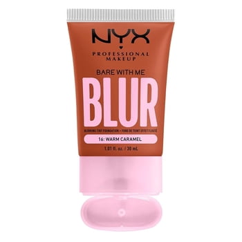 Base de maquillaje Nyx Professional Makeup Bare With Me Blur warm caramel 30 ml