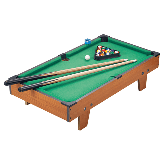 Mesa de Billar Portatil de Juguete Diversiones Bago 69cm Madera Paño Verde