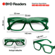 thumbnail image 4 of Lentes de Lectura B+D Big Bold Readers Color Verde Dioptria +1.00 Unisex, 4 of 8