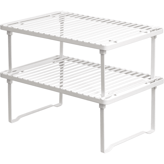 Estantes apilables de almacenamiento de cocina Xtellar blanco