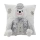 thumbnail image 1 of Almohada Navideña De Oso Polar Elegante Cojín Navideño blanco, 1 of 4