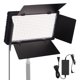 thumbnail image 1 of FELTECHELECTR Kit de iluminación de video con panel de luz LED, luz fotográfica, iluminación plana, brillo ajustable, equipo de iluminación para estudio con enchufe estadounidense, 1 of 6