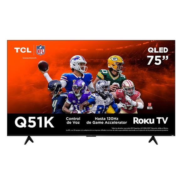 TV TCL Pantalla TCL 75 Pulgadas QLED 4k Smart Roku TV 75Q51K