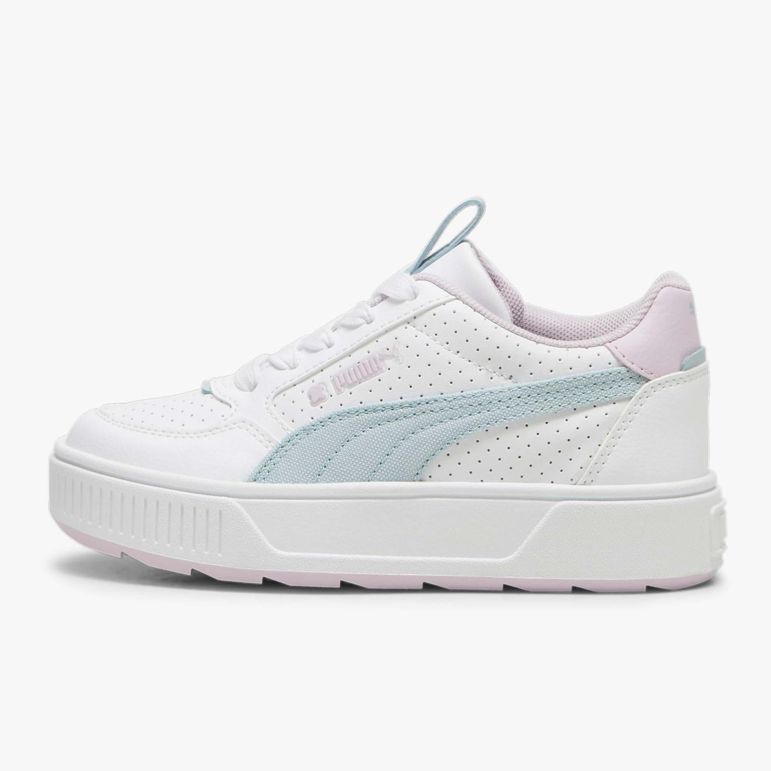 Tenis Puma Karmen Rebelle Tropical para Niñas 16.5 A 21.5. 395573-01 blanco 19