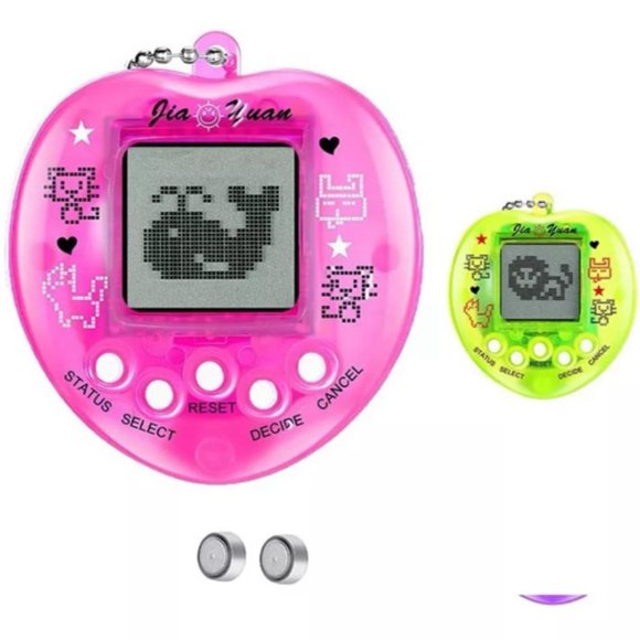 Juguetes Electrónicos Para Mascotas, Mascota Virtual Delicada Con Forma De Mini Corazón, 2 Piezas Para Niños