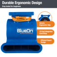 thumbnail image 5 of Lasko BlueDri Super Monsoon 1 HP, 4050 CFM ventilador de aire para restauración de daños por agua, secadora de alfombras, piso, uso doméstico y plomería, azul, BD-SMNSN, 5 of 5
