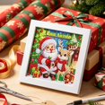 thumbnail image 1 of Amzcrzy Juguetes Para Niñas,Juguetes Educativos,Juguetes Stem,Kit De Navidad Con Marco 5D Redondo Con Taladro Completo,Cuadro De Arte De Diamantes,Adornos Navideños Festivos,Decoración De Pared,Regalo, 1 of 6